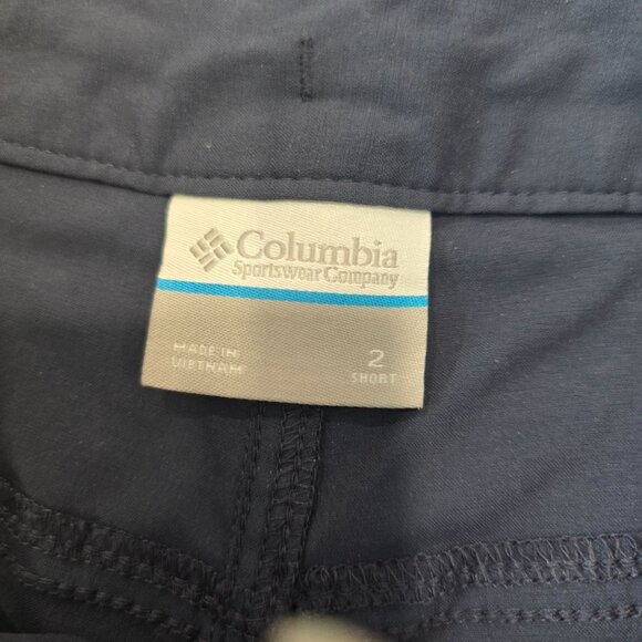 Columbia Womens Convertible Cargo Pants Size 2 Short Blue - Picture 4 of 5